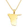 Anniyo Namibia Map With Cities Pendant Necklaces African Country Maps Jewelry Namibian @305001