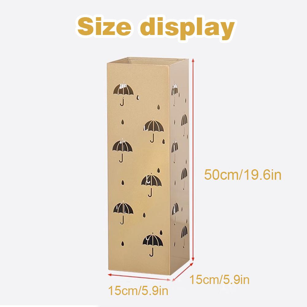 Metal Chic Umbrella Holder Multipurpose Free Standing Metal Umbrella Stand Rack Walking Sticks Holder Entryway Home Hotel Office