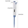 Walfront Micropipette, Pipettor, Adjustable Volume Dispenser, Single Channel, Manual Adjustment, 0.5-10ul, Lab Tool, Mechanical Drive