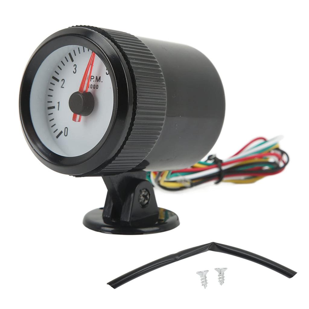 EBTOOLS 52mm Tachometer with LED Backlight for Gasoline Vehicles, 0-8000RPM for 4, 6, and 8 Cylinders