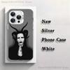 M-Marilyn M-Manson Phone Case For iPhone 17,16,15,14,13,12,11,Mini,Pro,E,MAX White Matte Silicone Whtie Cover