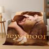 Twilight Saga Edward Bella Flannel Blanket Soft Warm Blanket Throw Blanket for Bedroom Living Room Bed Travel Picnic Gift Kid