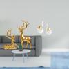 Elegant Resin Deer And Swan Sculptures Collection for Living Room Countertop Tabletop Ornament Art