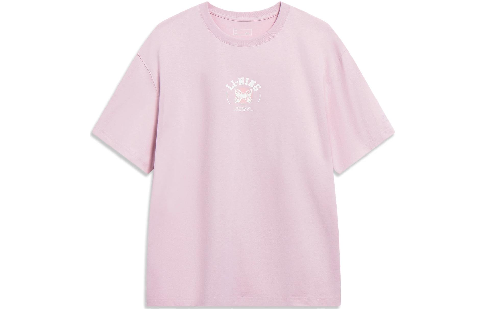 Li Ning China Culture Collection T Shirt Men s Sand Soft Pink AHST207-4 L