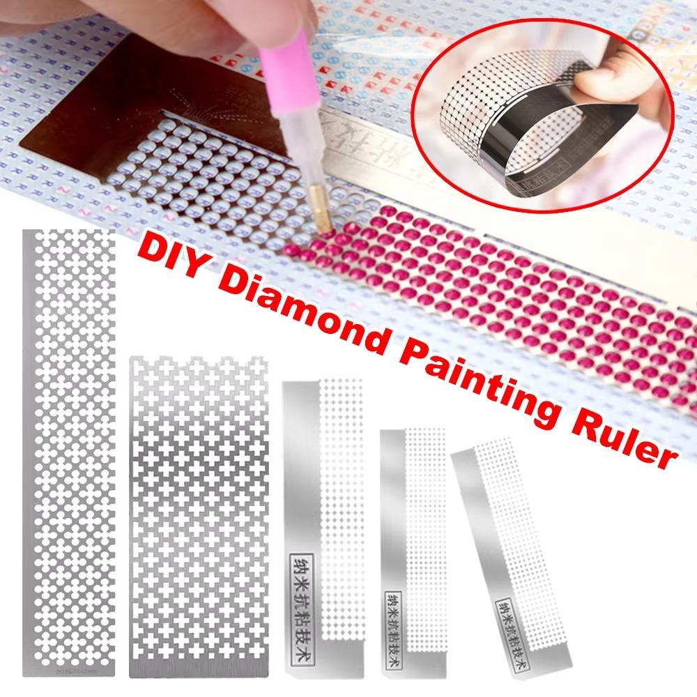 Solid Color DIY Diamond Painting Cross Ruler Embroidery Rulers  Diamond Embroidery Accessory