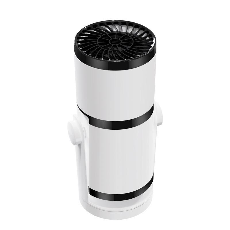 Riscaldatore Elettrico per Auto 2 in 1 Rotabile a 360 Gradi 12V/24V Riscaldatore Elettrico Pieghevole Raffrescatore per Auto Accessori per Auto