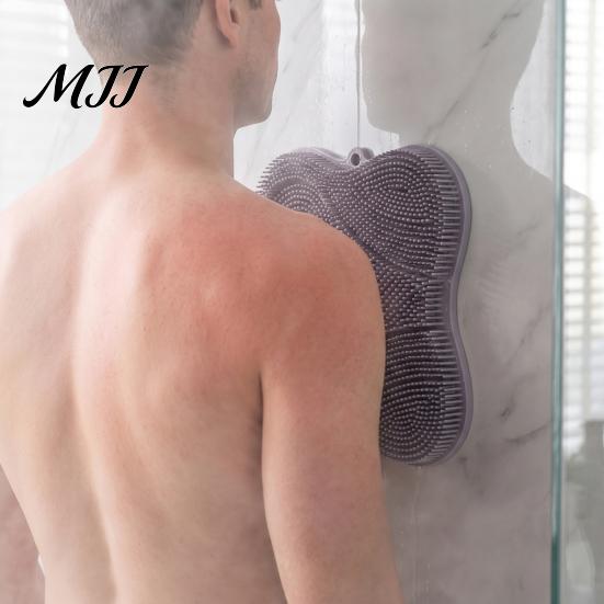 Pet Bath Massage Brush Mat with Suction Cups, Durable Soft TPE Self Grooming Silicone Brush, Hair Removal And Body Care Wall Mounted Dog Accessory