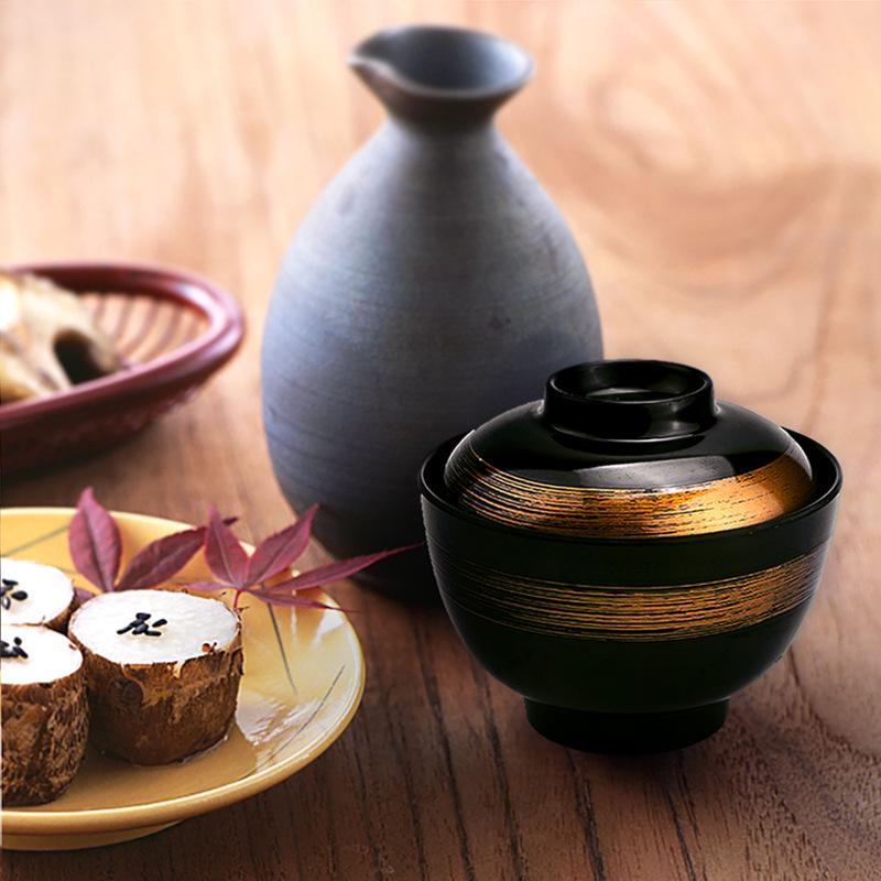 Japanese-Korean Style Soup Bowl with Lid - Versatile for Soup, Rice, or Dipping Sauces