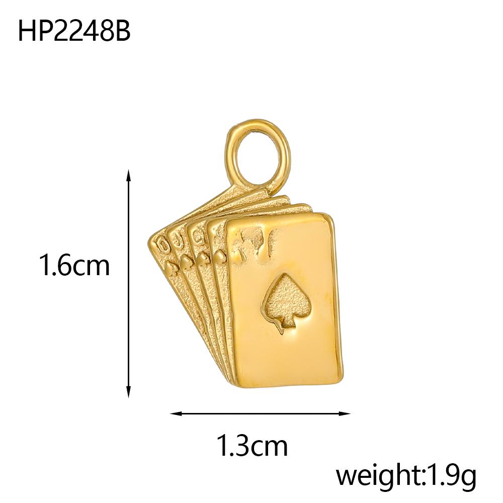 CARLIDANA Stainless Steel Coffee Teapot Cup Bike Scissors Charms White Collar Leisure Series Gold Plated DIY Charm Accessories