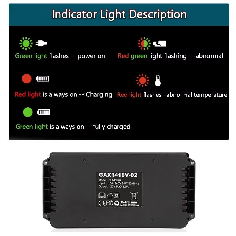 For Bosch Dual-Port Replacement Charger For Bosch 18V 20V Li-ion Battery Fast Charger EU/US/UK/AU/Plug Charging Tool