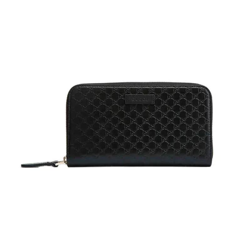 GUCCI Cow Leather Wallet Men's Black (Unisex) Wallets 449391 BMJ1G 1000