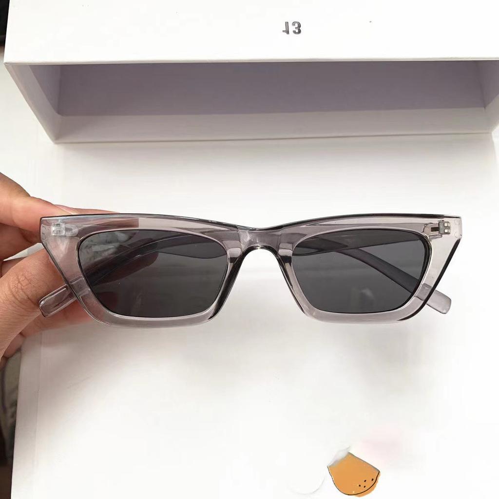 Flat Square Frame Concave Shape Glasses Women'S Rectangular Street Shot Sunglasses Trendy Men'S Big Face Retro Sunglasses