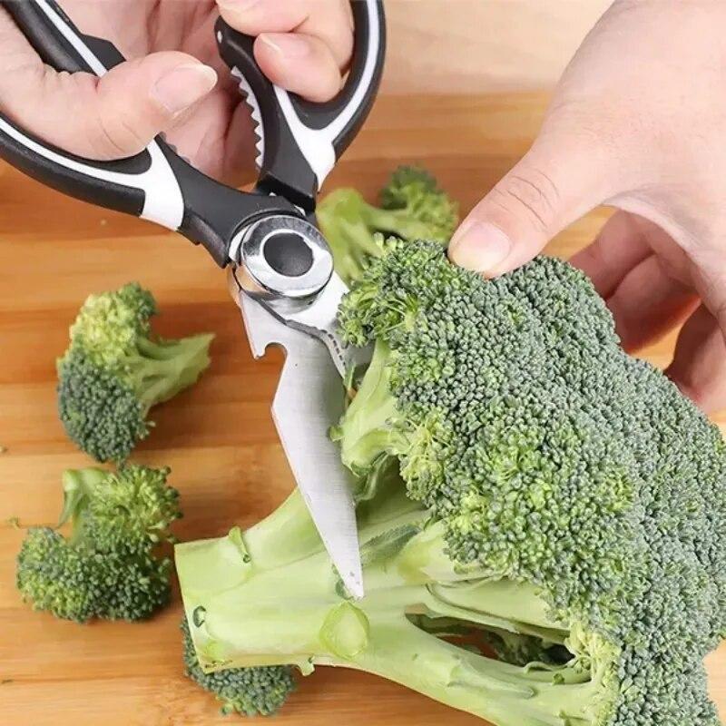 Kitchen Scissors Shears Chicken Bone Scissors Multi Purpose Non Slip Sharp Stainless Steel Kitchen Aid BBQ Barbecue Scissors