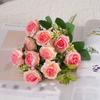 1BUNCH/10 Head Romantic Artificial Roses, Fragrant Concubine Bouquet Wedding DIY Party Home Decoration