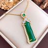 Necklace Hot-selling Green Bamboo Titanium Steel Necklace Accessories Women's Popular Fashion Temperament Versatile Korean Version Collarbone Chain