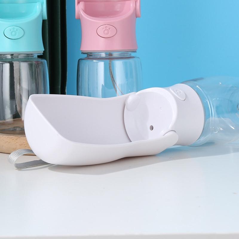 Dog Water Bottle 350ml Dog Travel Water Bottle with Dispenser Drinking Bowl for Outdoor Walking Travelling