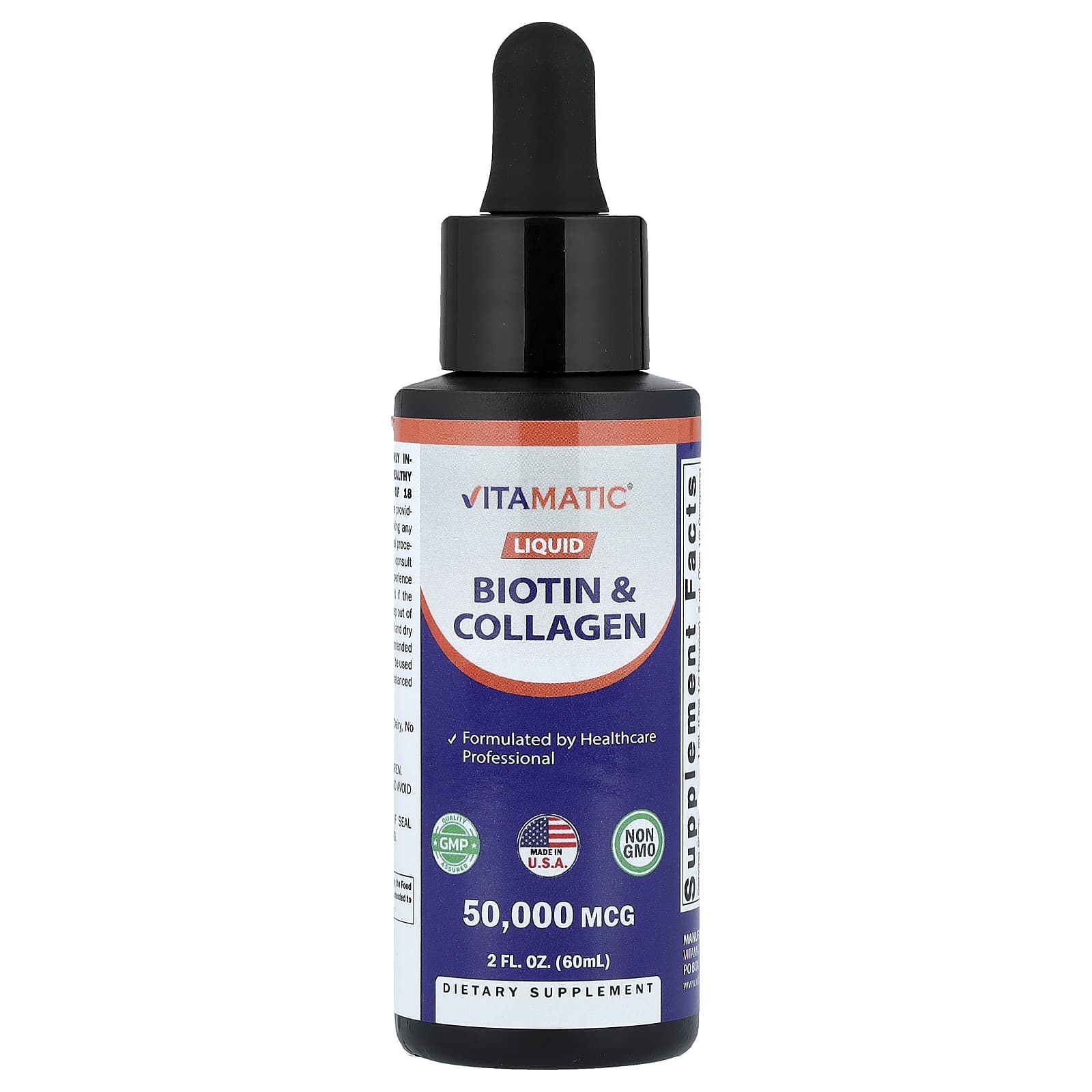 

Vitamatic, Liquid Biotin & Collagen, 60ml (2 fl oz)