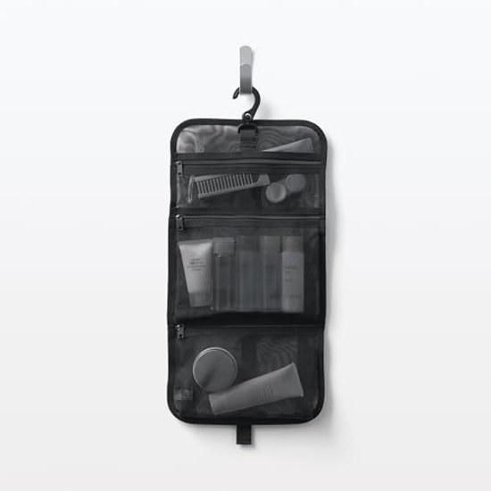 Muji Nylon Mesh Hanging Toiletries Case Black Approximately 2115cm OHH39A4A