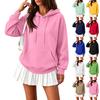 Women's Long Sleeve Color Hoodie for Casual Everyday Wear