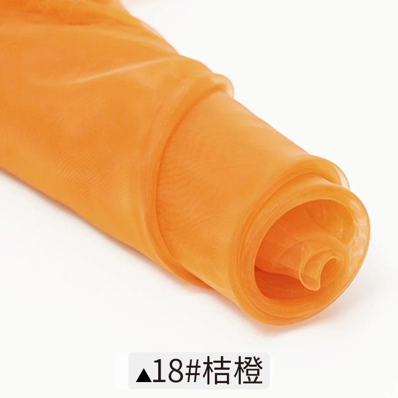 1m/2m/5m Soft Organza Mesh Fabric Making Wedding Dresses Curtain Scene Decoration Handmake DIY Sewing Fabrics TJ0031