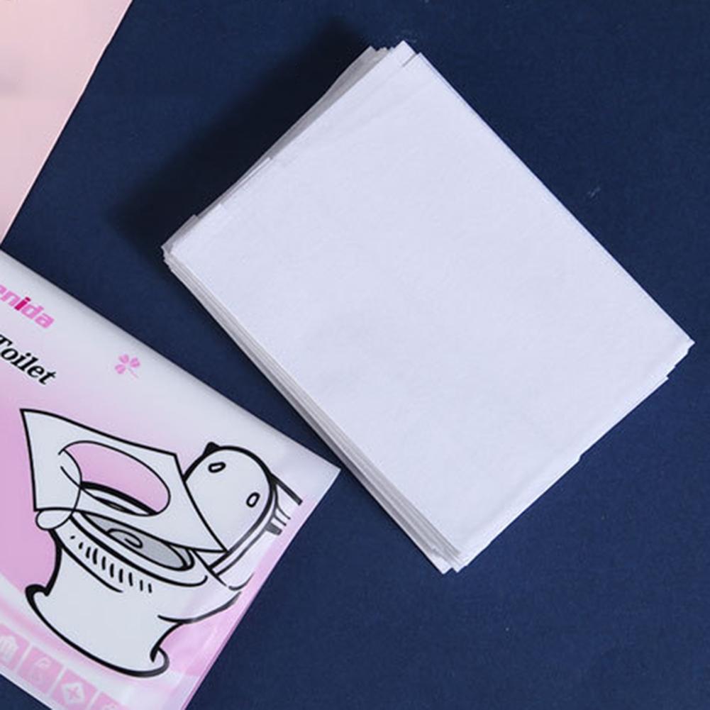 Water-soluble Disposable Bathroom Toilet 10Pcs Travel Seat Paper Pad