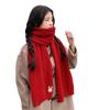 Red scarf cartoon rabbit season thickened warm scarf Christmas gift fashionable versatile student couple