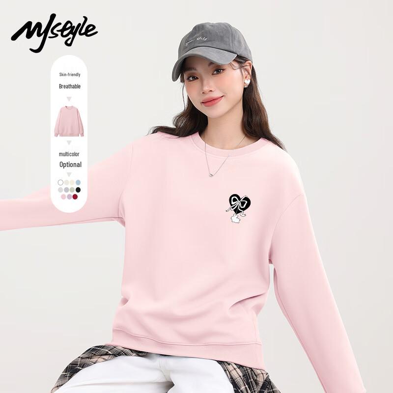 

MJ STYLE Women s Heart Bow Casual Sweatshirt XL