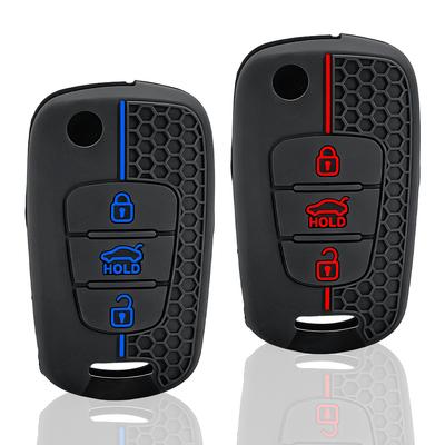 Siliconen Sleutelhoesje Voor Kia Soul Venga Picanto Rio Sorento Ceed Sportage Voor Hyundai i20 i30 Veloster ix20