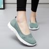 Women’s Moccasins Loafers Casual Green Slip on Walking Shoes Summer Black Lightweight Socks Shoes for Mother Large Size