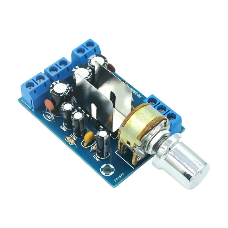 

Double Stereo 2.0 Channel Audios Amplifier Board for Small Speakers 3W+3W Supports DC5V 12V or AC5V 9V Power Supply 1