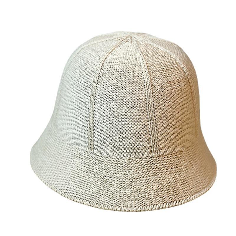 Summer Silk Ice Bucket Fisherman Hat Female Sunscreen Hat Head Circumference