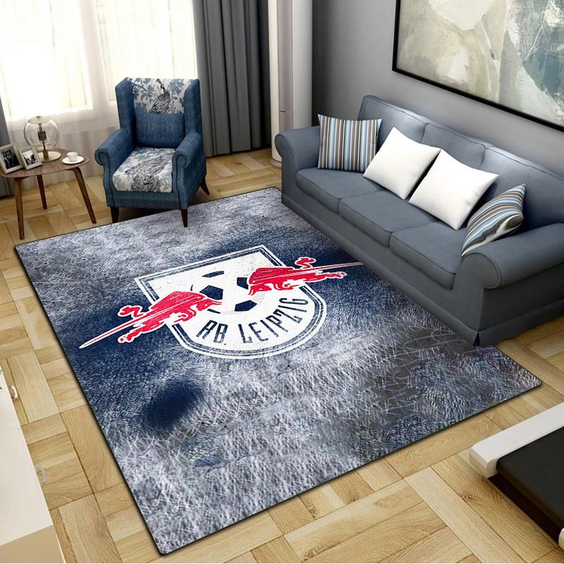 RB Leipzig Logo Carpet Rug for Living Room Bedroom Home Sofa Decoration, Kids play Non-slip Floor Mat