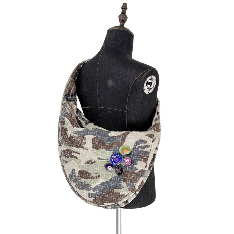 

CTTV Drop Shape Velvet Casual Canvas Hobo Bag Pay attention to the store to send medals