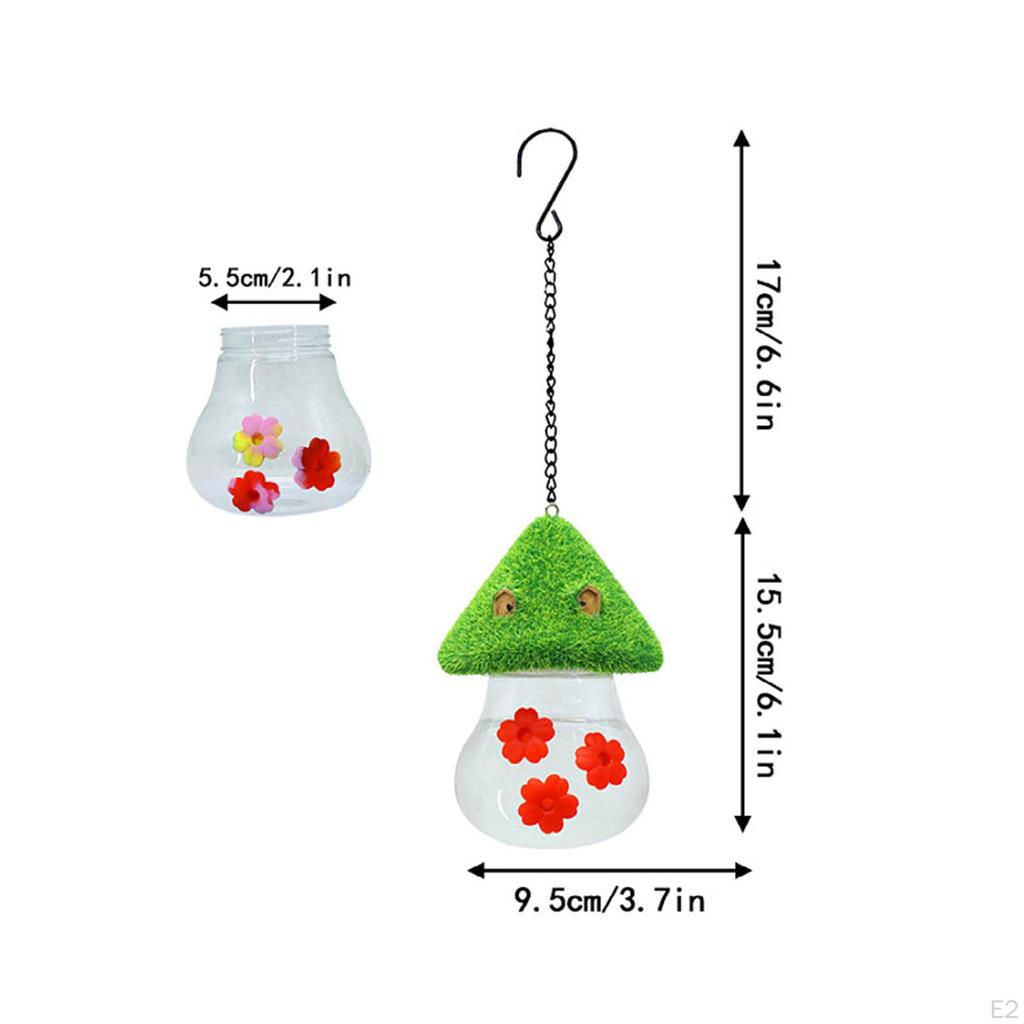 Kolibri-Futterspender, Vogel-Wasserspender, auslaufsicher, für draußen, zum Aufhängen im Hof, Hinterhof