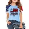 Casual Short Sleeve Crew Neck T Shirt Raglan Sleeve Graphic Print Lightweight Comfortable Soft Fabric Summer Top for Women