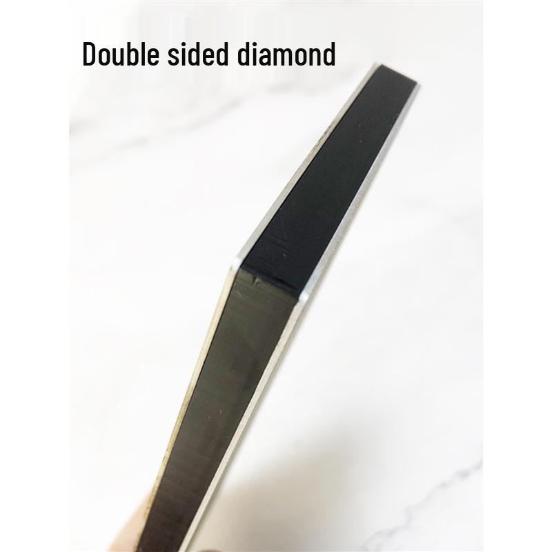Diamond Whetstone Knife Sharpener with Non-Slip Acrylic Base - Single/Double-Sided.