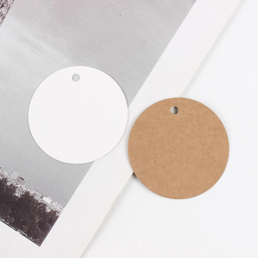 Customizable Blank White Kraft Paper Hang Tags