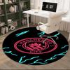 1PC Round Rug City Football Club Printed Round Area Rug ,Rug For Home Office, Round Chair Rug, Decorative Carpet Fan Gifts Christmas Gift