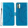 For Xiaomi Redmi 15 5G (EU) (171mm)/4G (EU) (171mm) Stand Case Imprinted Totem PU Leather Wallet Phone Cover with Wrist Strap