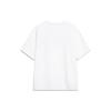 Li Ning Sports Fashion Series Logo Letter Print Round Neck Drop Shoulder Loose Comfortable Short Sleeve T-Shirt Men T-Shirt Standard-White AHSU747-2