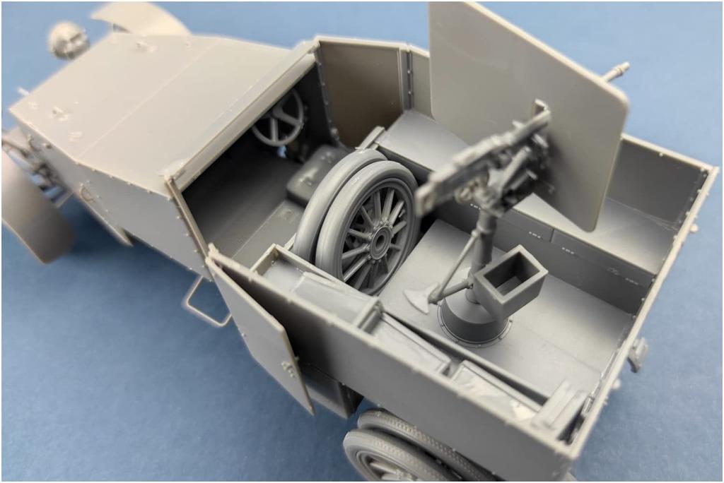 Copperstate Models 1/35 French 1914 Armored Car Type ED Plastic Model Kit COP35013 (Colored)