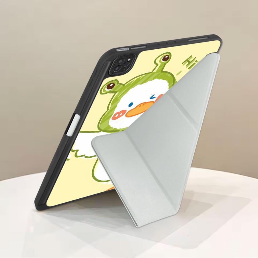 Duck Cute Tablet Case For iPad Mini 6 7 Air 4 5 M3 M2 1 2 M4 11inch Pro 11th 10th 9th 8th 7th 12.9inch Pro 2025 Holder Cover