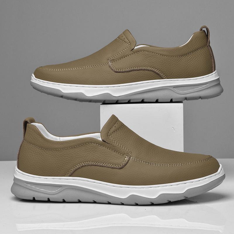 High Quality Casual Leather Shoes Fashion Slip on Office Business Shoes Comfy Men's Loafers Classic Male Dress Shoes Moccasins