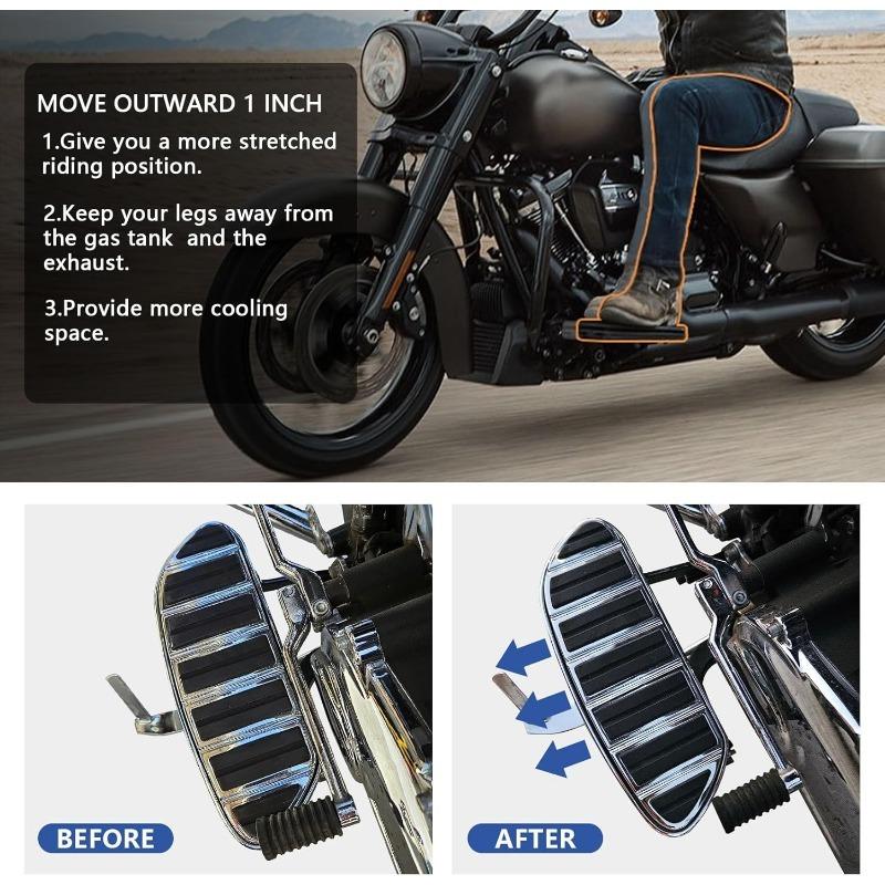 Motorcycle rider pedal front footstep bracket for Harley Davidson Touring Street Road Electra Glide Road King FLHX 2009-