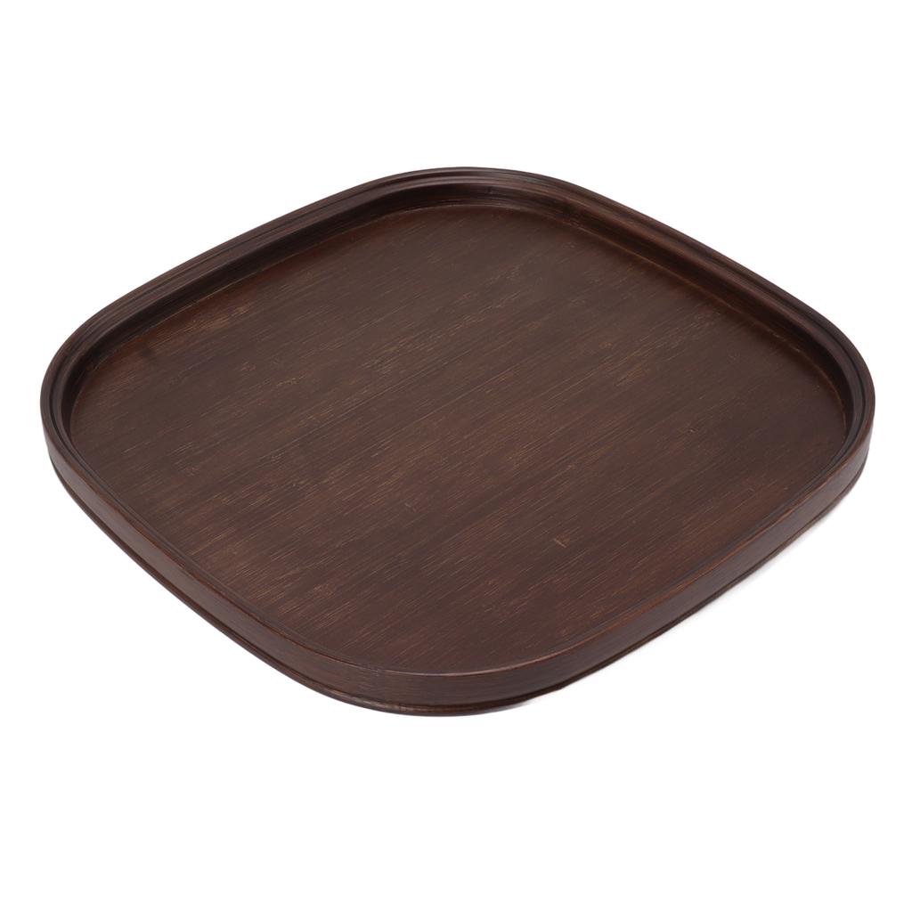 Tea Tray Bamboo Teaboard Refreshment Dried Fruit Teacup Serving Plate Walnut Wood Color S