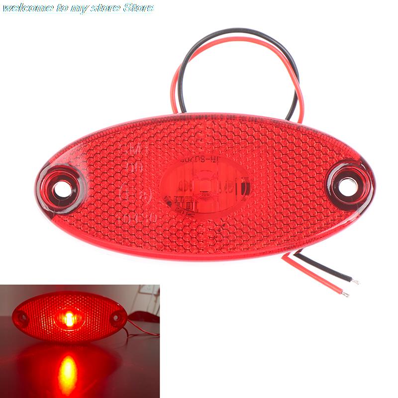 1 Stück 12-24V LED Seitenmarkierungsleuchten für Anhänger LKW Wohnwagen Begrenzungslicht Lampe LKW Bernstein und Weiß