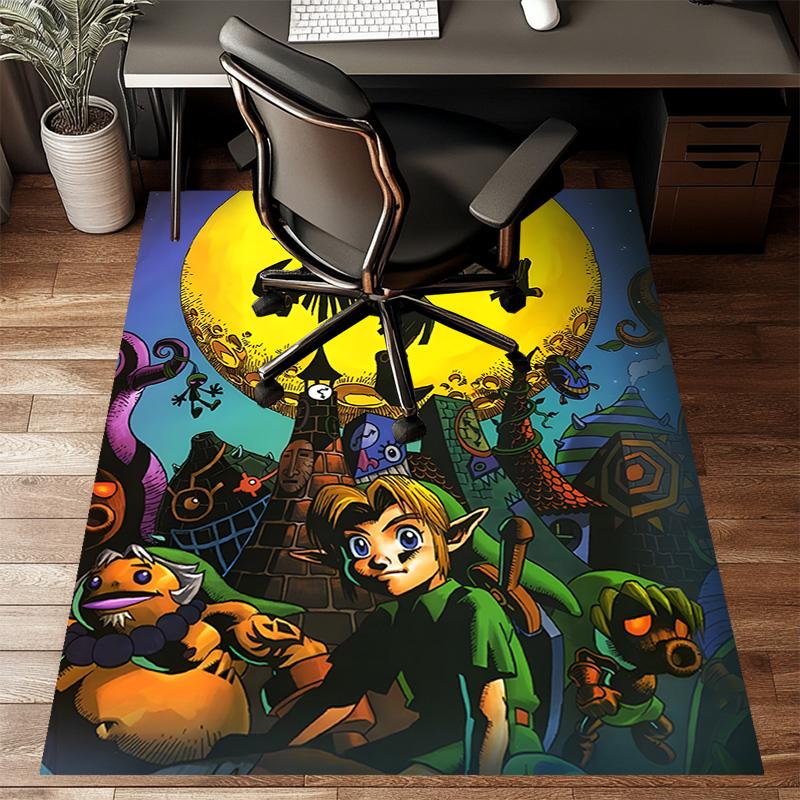 Game Zelda Printed Area Rug Carpet for Bedroom Living Room Home Decor Rugs Mat Non Slip Mat Rug for Bedside