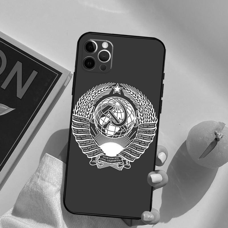 Applicable To Iphone11 Mobile Phone Case, Soviet Union Flag Mobile Phone Case, Painted Anti-Drop For Anti-Drop
