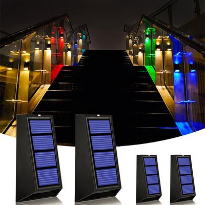 900LM Dekoration Solar Garten Lichter RGB Farbwechsel Wasserdichte Wand Lampe Weihnachten Geschenk Solar Beleuchtung Für Gehweg Zaun Treppen