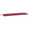 Garden Bench Cushions 2 Pcs Burgundy 180 X 50 X 7 Cm Oxford Fabric